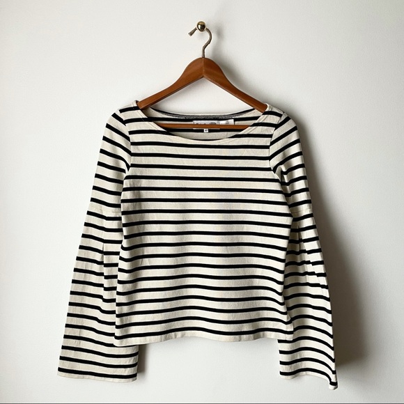 Madewell Tops - Madewell x Armor-Lux Flare-Sleeve Striped Top